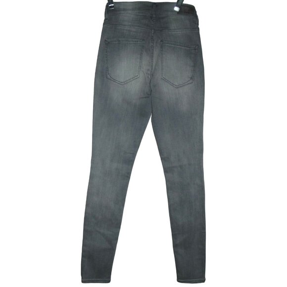 Express Size 0 x 31" Gray High Rise Ultimate Stretch Jean Legging skinny jeans - Picture 6 of 8